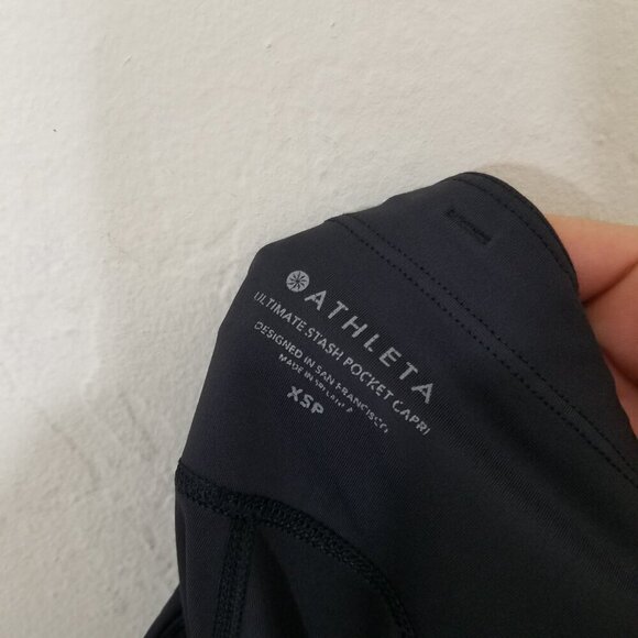Athleta Crop Leggings Black Size XSP - Picture 7 of 9